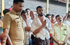 Cricketer K L Rahul visits Kukke Subrahmanya Temple